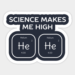 Funny Science Humor T-Shirt Sticker